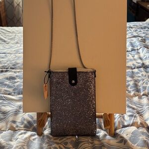 New Victoria’s Secret Silver Glitter Pouch